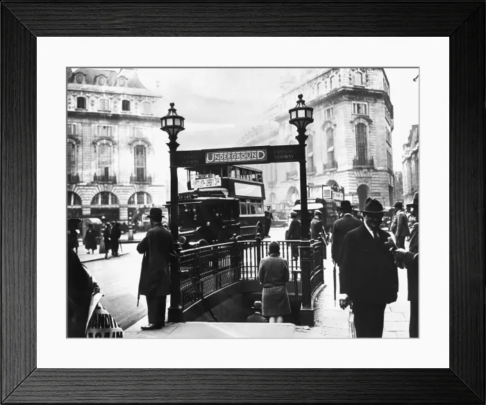 Framed Print : Entrance To Piccadilly Circus Station Framed Print : Entrance To Piccadilly Circus Station