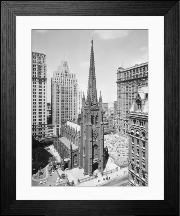 Framed Print : Trinity Church On Wall Street Framed Print : Trinity Church On Wall Street