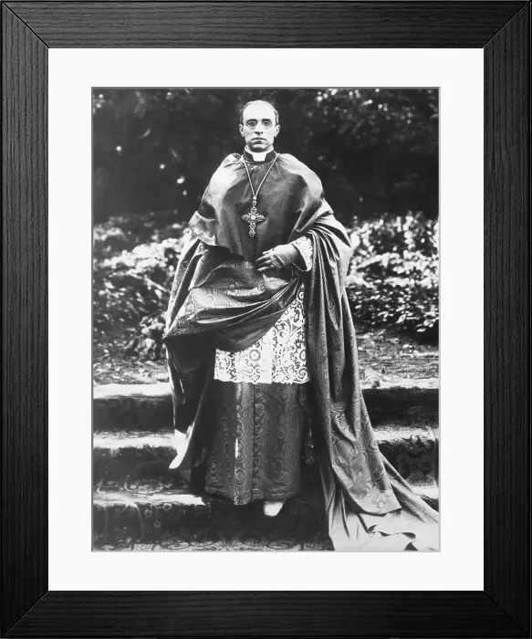 Framed Print : Cardinal Pacelli in Catholic Robe Framed Print : Cardinal Pacelli in Catholic Robe
