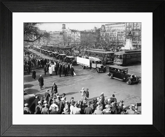Framed Print : National Tax Reduction Parade