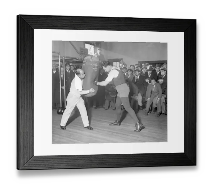 Framed Print : Jack Dempsey Training Framed Print : Jack Dempsey Training