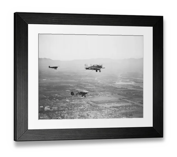 Framed Print : Airplane Refueling in Midair Framed Print : Airplane Refueling in Midair