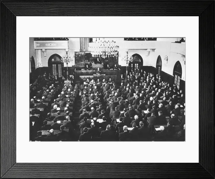 Framed Print : Kemal Pasha Addresses Parliament