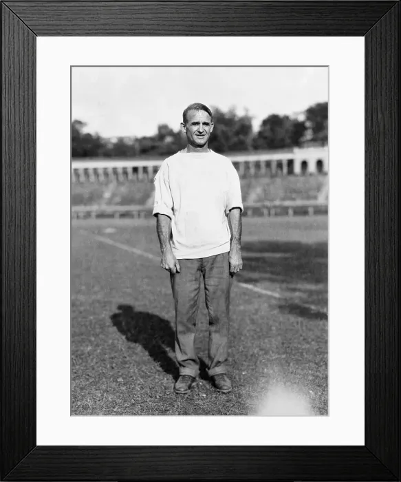 Framed Print : Football Coach Archie Hahn Framed Print : Football Coach Archie Hahn