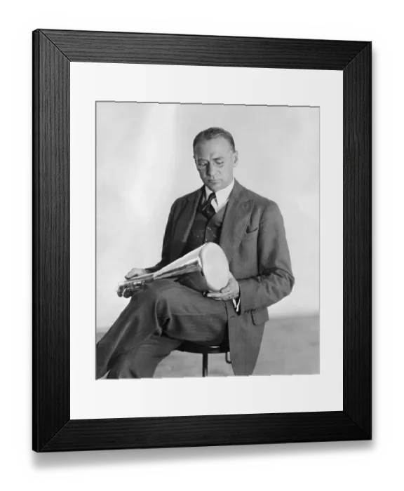Framed Print : Vladimir Zworkin Holding Cathode Tube Framed Print : Vladimir Zworkin Holding Cathode Tube
