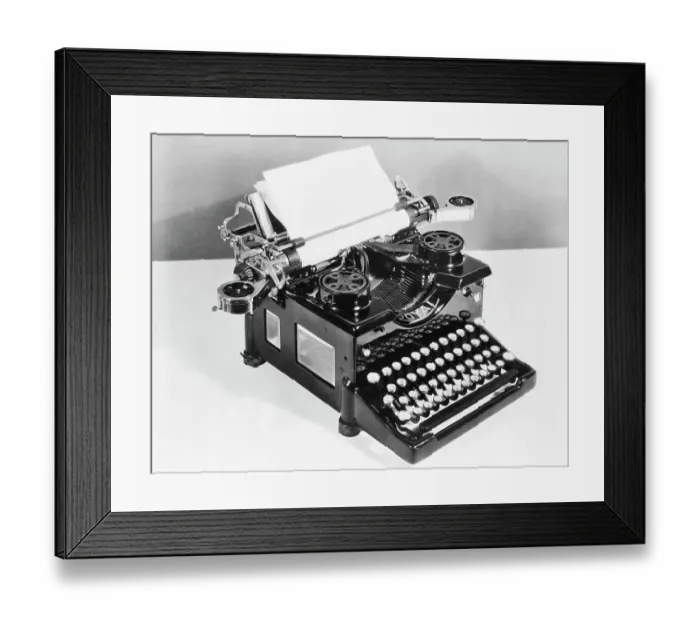 Framed Print : Typewriter Framed Print : Typewriter