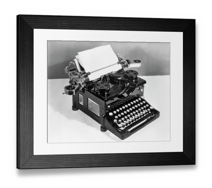Framed Print : Typewriter Framed Print : Typewriter