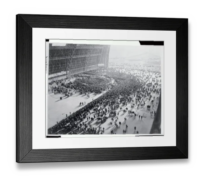 Framed Print : Aerial View of Crowd at Zeppelin Coronation Framed Print : Aerial View of Crowd at Zeppelin Coronation