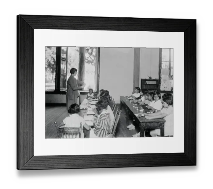 Framed Print : Mexican Children Sitting in Classroom Framed Print : Mexican Children Sitting in Classroom