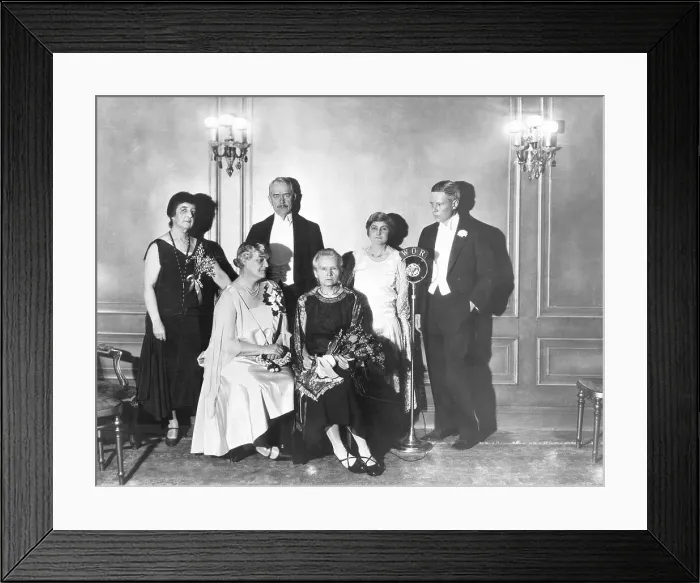 Framed Print : Madame Curie With Others at Cancer Society Dinner Framed Print : Madame Curie With Others at Cancer Society Dinner