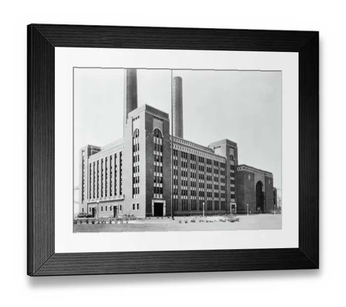 Framed Print : State Line Generating Plant Framed Print : State Line Generating Plant