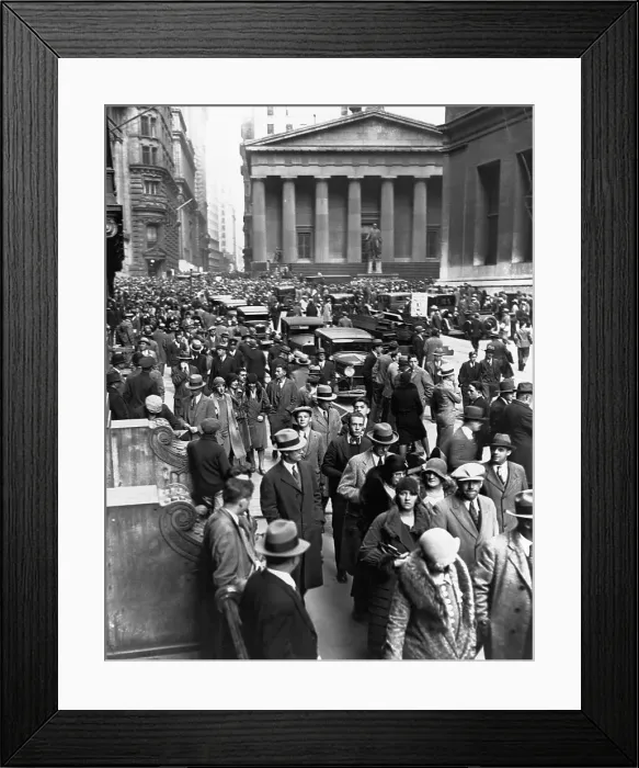 Framed Print : Wall Street After Crash Framed Print : Wall Street After Crash