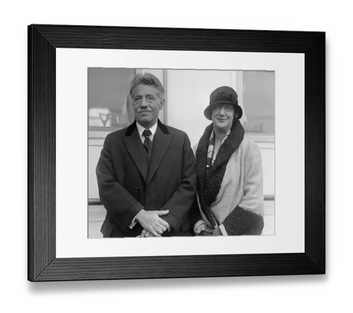 Framed Print : Portrait of Fritz Kreisler with His Wife Framed Print : Portrait of Fritz Kreisler with His Wife
