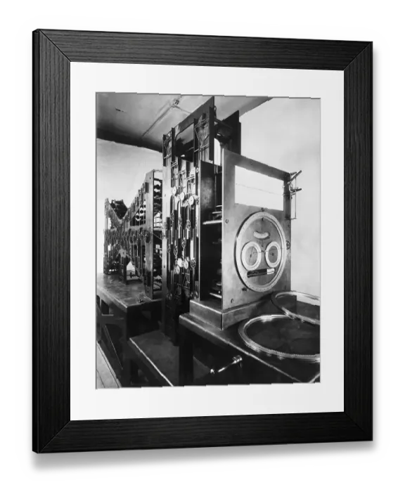 Framed Print : Calculating Machine for Predicting Tides Framed Print : Calculating Machine for Predicting Tides
