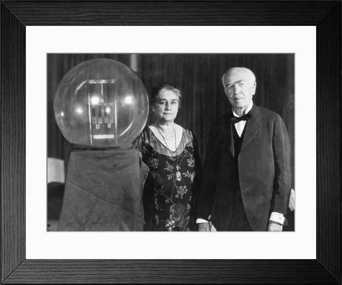 Framed Print : Mr. & Mrs. Thomas Edison Being Honored Framed Print : Mr. & Mrs. Thomas Edison Being Honored