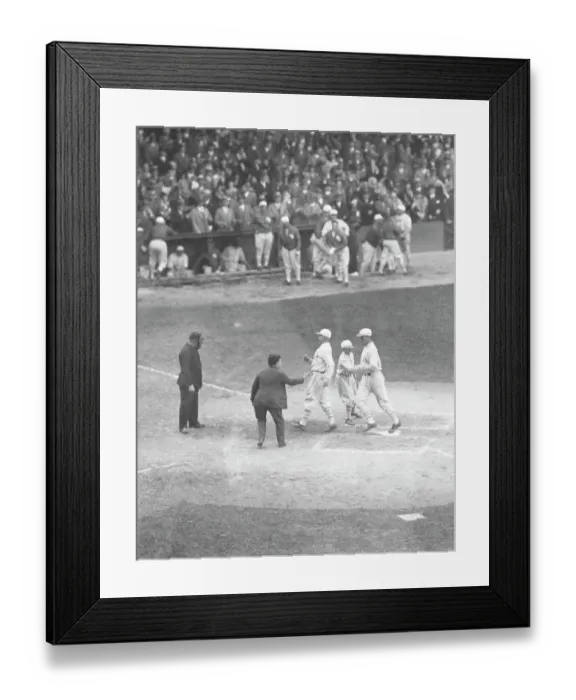 Framed Print : Mule Haas Home Run in 1929 World Series Framed Print : Mule Haas Home Run in 1929 World Series