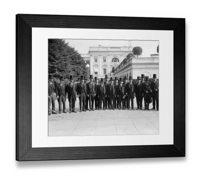 Framed Print : Portrait of Japanese Delegates Framed Print : Portrait of Japanese Delegates