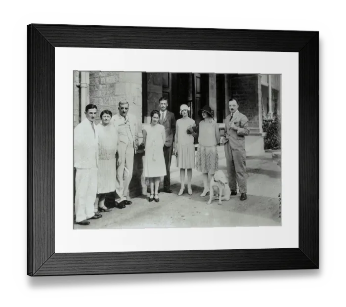 Framed Print : Charles Lindbergh and Wife with Governor of Trinidad Framed Print : Charles Lindbergh and Wife with Governor of Trinidad