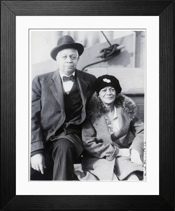 Framed Print : Black Congressman And Wife Seated Framed Print : Black Congressman And Wife Seated