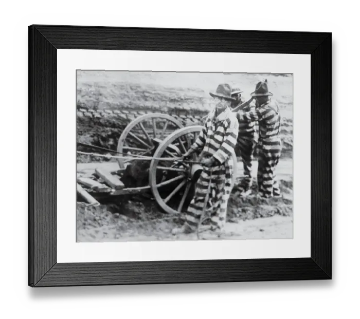 Framed Print : Man in Penitientiary Clothing Framed Print : Man in Penitientiary Clothing