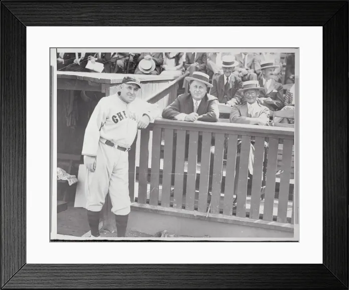 Framed Print : Joe McCarthy Posing with William Wrigley Framed Print : Joe McCarthy Posing with William Wrigley