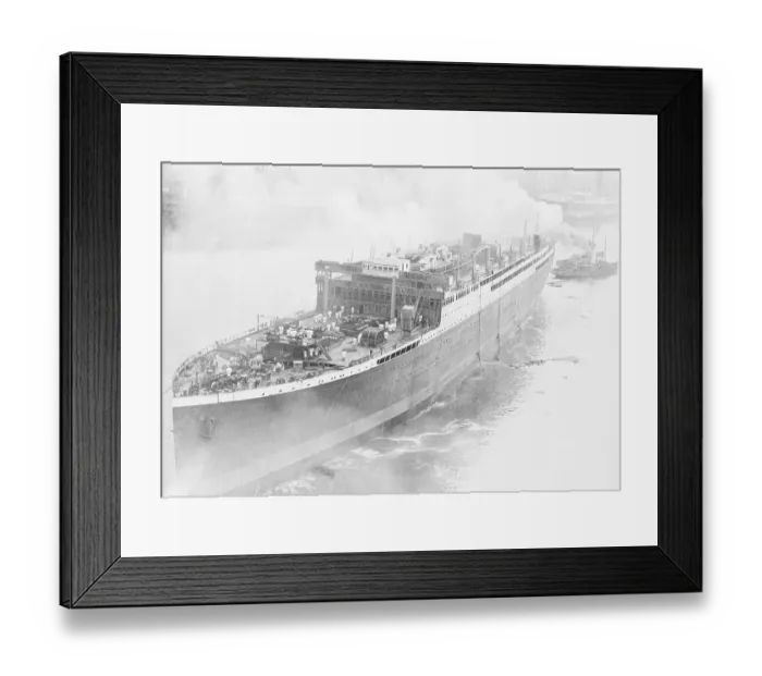Framed Print : Launching of Britannic