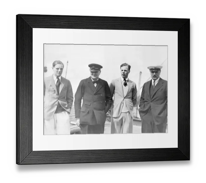 Framed Print : Churchill And Son, Brother, Nephew