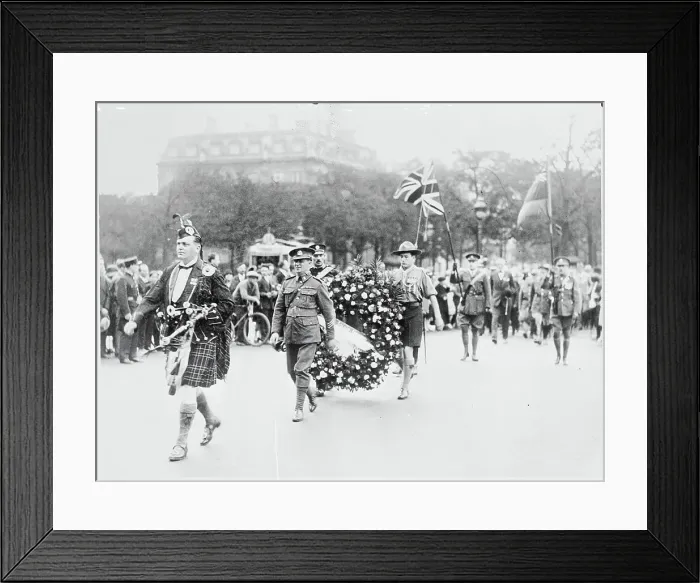 Framed Print : Ceremony Commemorating World War Framed Print : Ceremony Commemorating World War