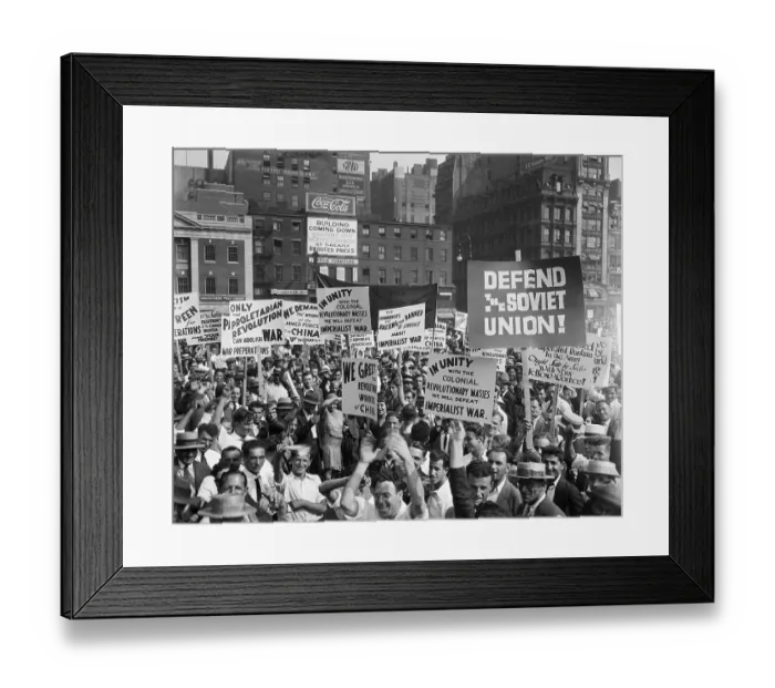 Framed Print : Union Sqaure Communist Demonstration