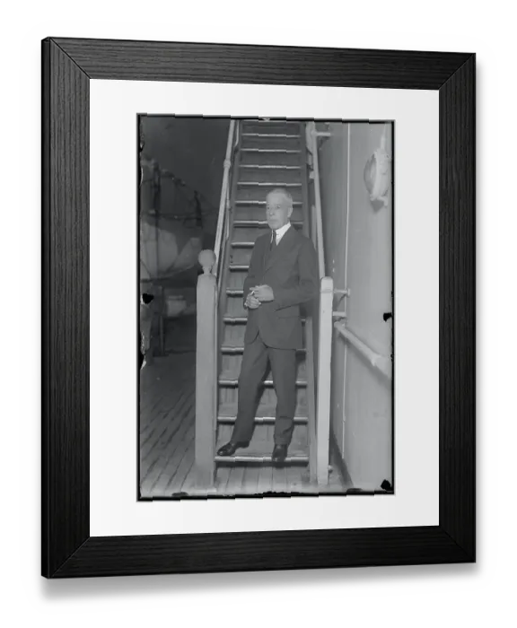 Framed Print : Portrait of Van Lear Black Framed Print : Portrait of Van Lear Black
