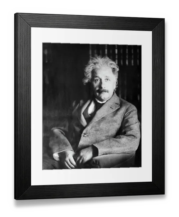 Framed Print : Portrait of Albert Einstein Framed Print : Portrait of Albert Einstein