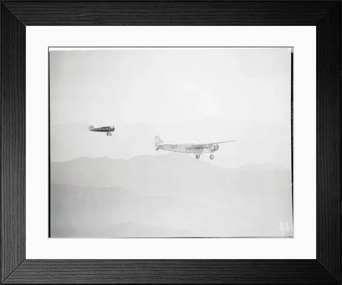 Framed Print : Charles Lindbergh Flying TAT City of Los Angeles Plane Framed Print : Charles Lindbergh Flying TAT City of Los Angeles Plane