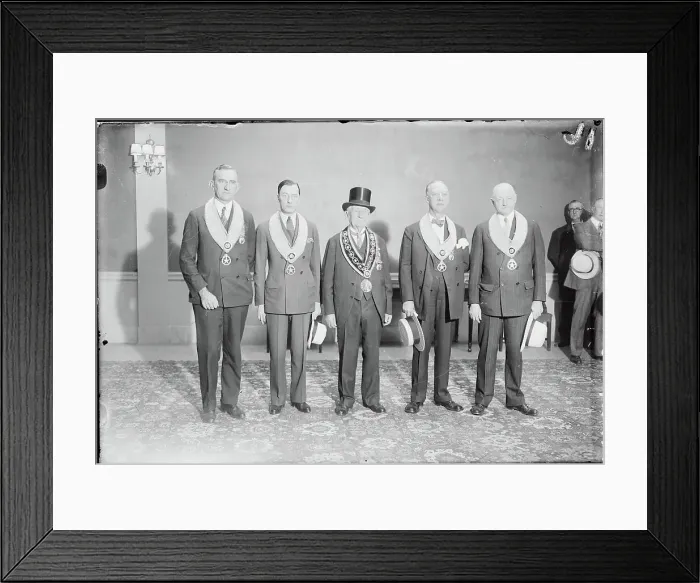 Framed Print : Alfred E. Smith and Colleagues Framed Print : Alfred E. Smith and Colleagues