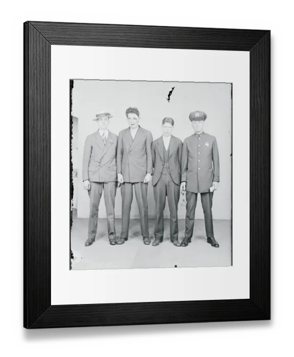 Framed Print : Police and Criminals Framed Print : Police and Criminals