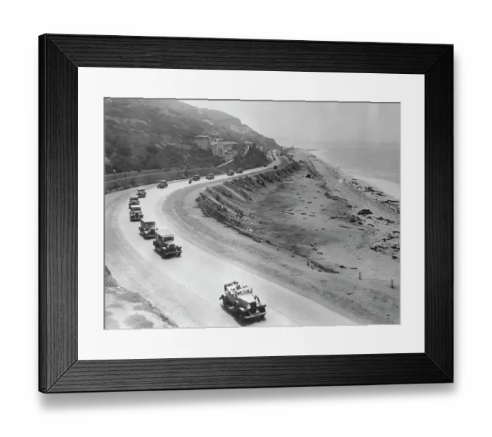 Framed Print : Automobiles Driving Along a Highway Framed Print : Automobiles Driving Along a Highway