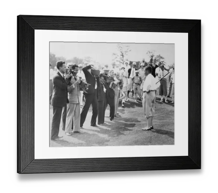 Framed Print : Bobby Jones Posing on the Golf Course Framed Print : Bobby Jones Posing on the Golf Course