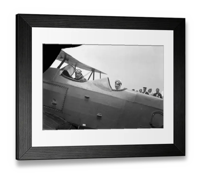 Framed Print : Charles Lindbergh and His Wife