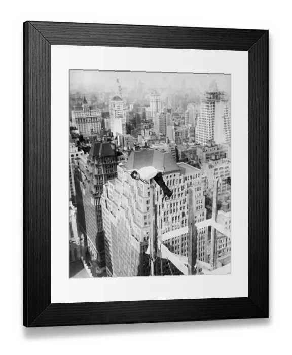 Framed Print : Daredevil Doing Balancing Act Framed Print : Daredevil Doing Balancing Act