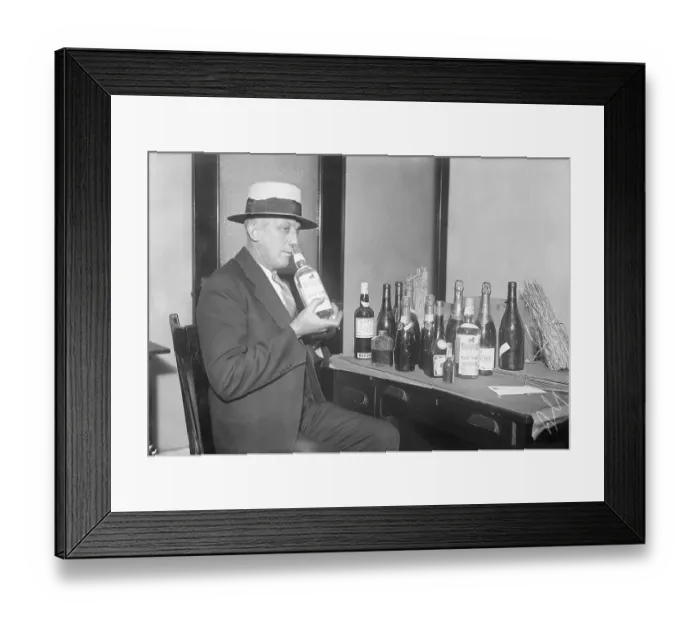 Framed Print : Inspector Sniffing Liquors Framed Print : Inspector Sniffing Liquors