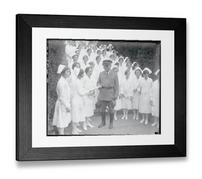 Framed Print : Graduates of Walter Reed Hospital With General James M. Kennedy Framed Print : Graduates of Walter Reed Hospital With General James M. Kennedy