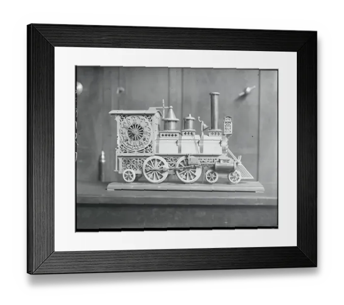 Framed Print : George Kopelman and Train Clock Framed Print : George Kopelman and Train Clock