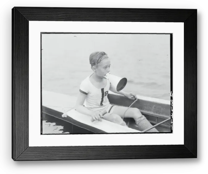 Framed Print : Boy Directing Crew Framed Print : Boy Directing Crew
