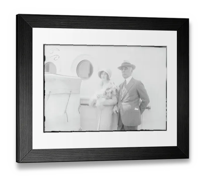 Framed Print : Jules Brulatour and Wife Hope Hampton Framed Print : Jules Brulatour and Wife Hope Hampton