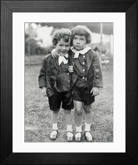 Framed Print : Portrait of Sidney Chaplin and Charles Chaplin Jr Framed Print : Portrait of Sidney Chaplin and Charles Chaplin Jr