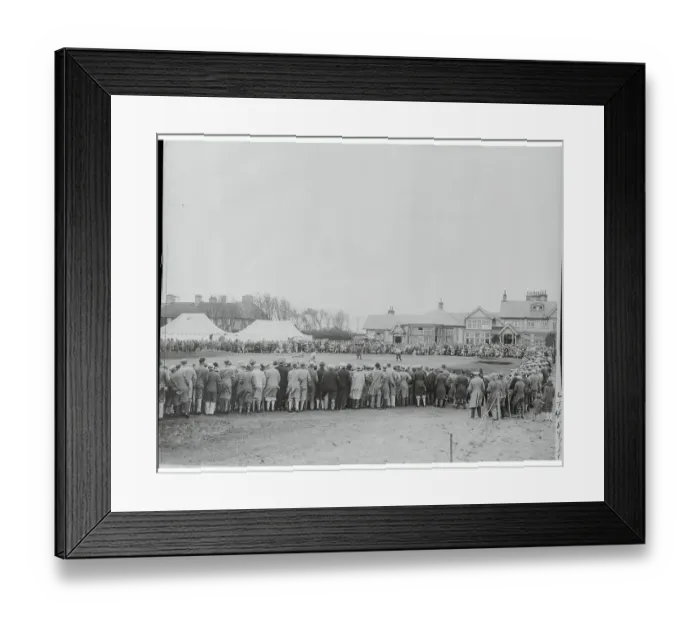 Framed Print : Crowds Watching a Golf Tournament Framed Print : Crowds Watching a Golf Tournament