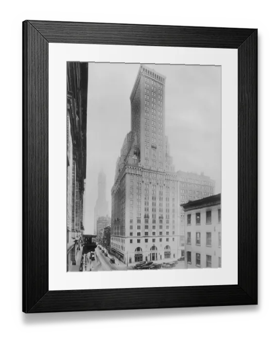 Framed Print : Exterior View of the Hotel Delmonico Framed Print : Exterior View of the Hotel Delmonico