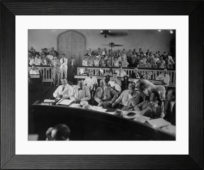 Framed Print : Huey Long with His Attorneys Framed Print : Huey Long with His Attorneys