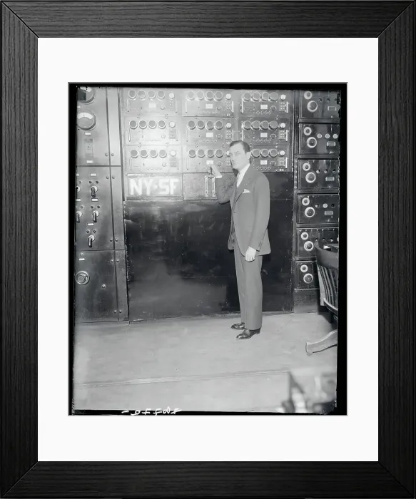 Framed Print : Mayor Walker Flipping Radio Switch Framed Print : Mayor Walker Flipping Radio Switch