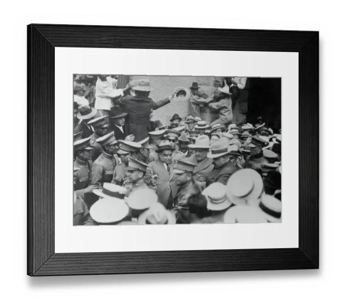 Framed Print : Crowds Greeting Plutarco Calles Framed Print : Crowds Greeting Plutarco Calles