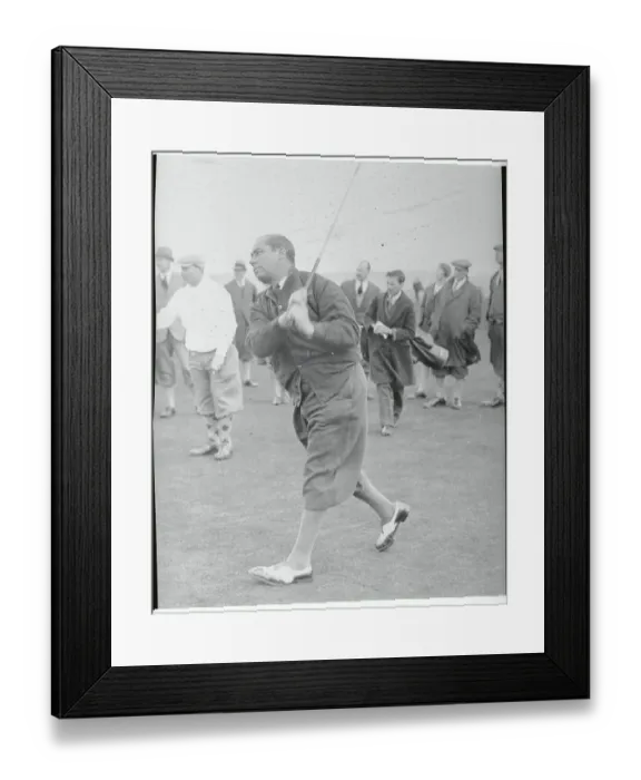 Framed Print : Walter Hagen Swinging His Golf Club Framed Print : Walter Hagen Swinging His Golf Club
